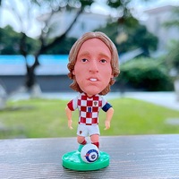 Meistverkaufte Großhandels-PVC-Harz Spielzeug-Fußballspieler-Figuren, Kundenspezifische 3D-Fußballspieler-Actionfiguren