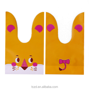 Sac en plastique personnalisé avec impression couleur personnalisée, style oreilles de lapin, portable, pour le shopping - Product Image 3