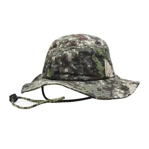 Sedex 4P Audit Caps Factory Custom Outdoor Waterproof Boonie Hat Wide Brim Breathable Hunting Fishing Safari Sun Hat