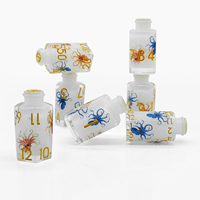 Ensemble de dés polyédriques en résine en forme de bouteille de potion fantaisie, 7 pièces, motif dragon coloré, pour jeu de D&D
