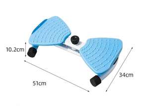 Placa de cintura de rebote de doble eje, máquina de Fitness de torsión silenciosa para el hogar con masaje de resistencia ajustable para ejercicio de pies - Product Image 6