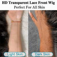 Wig Tanpa Lem Siap Pakai 100% Rambut Asli India Wig Lace Frontal untuk Wanita Kulit Hitam Wig Lace Frontal Tipis Hd Tanpa Lem Wig Full Hd Lace