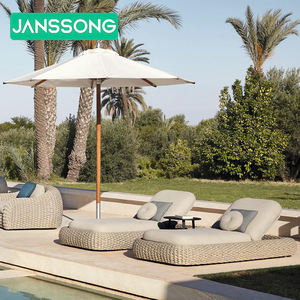 Ensemble de mobilier d'extérieur en aluminium, chaise longue d'hôtel, mobilier de patio, chaises longues modernes, transats d'extérieur en corde tressée, ensembles de <span class=keywords><strong>jardin</strong></span> - Product Image 6