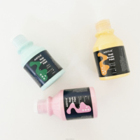 Bouteille en plastique professionnelle fluide de haute qualité 120ml Kit de peinture acrylique pour étudiants enfants
