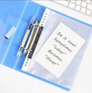 도매 학교 사무실 문구 <span class=keywords><strong>A4</strong></span> <span class=keywords><strong>2</strong></span> D 링 바인더 사용자 정의 링 바인더 파일 폴더 <span class=keywords><strong>PP</strong></span> 플라스틱 문서 파일 바인더 폴더 - Product Image 3