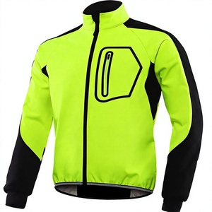 Men's Windproof Bomber <b>Jacket</b> Solid Color Stand Collar Zipper Closure Sporty Style Regular Fit Polyester Material Autumn Wear - Product Image 1