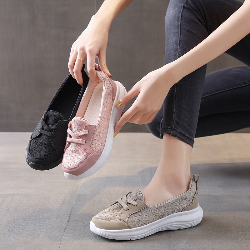 2023 Retail Wholesale New Patchwork Designer Chaussure Footwear Casual Soft Comfortable Sneaker Ladies Shoes for Women