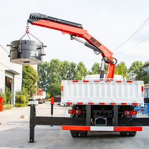 Nouvelle arrivée : grue pliante montée sur camion de 1 à 8 tonnes pour le chargement de conteneurs, grue à flèche articulée, grue de levage hydraulique sur camion - Product Image 1