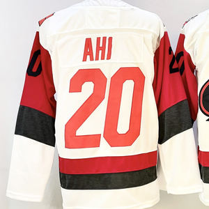 Высококачественная мужская хоккейная майка с вышивкой, черная, в стиле звездных игроков, с индивидуальным дизайном, дышащая сетчатая спортивная форма - Product Image 3