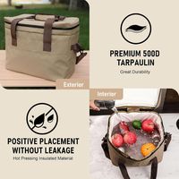 Wandern Picknick Camping Reise Wasserdichte Große Kapazität PVC Outdoor Weiche Kühltasche Isolierte Tasche