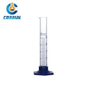 CORDIAL Lab Glass Eprouvette Graduee Cilindro graduado con base hexagonal Probeta Messzylinder