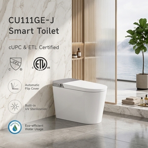 <span class=keywords><strong>WC</strong></span> intelligent certifié CUPC ETL 110V avec chasse d'eau à capteur de pied, double utilisateur, siège chauffant automatique de luxe, <span class=keywords><strong>WC</strong></span> monobloc allongé - Product Image 1