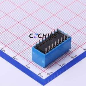 NDPL-08B-V DIP Switch Through hole Component (THT) Switch 8 2.54mm Blue - Product Image 2