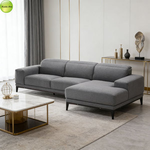 Meubles de salon modernes, ensemble de canapés en cuir, canapé modulaire sectionnel en forme de L, ensemble de canapés de salon 5884 - Product Image 4
