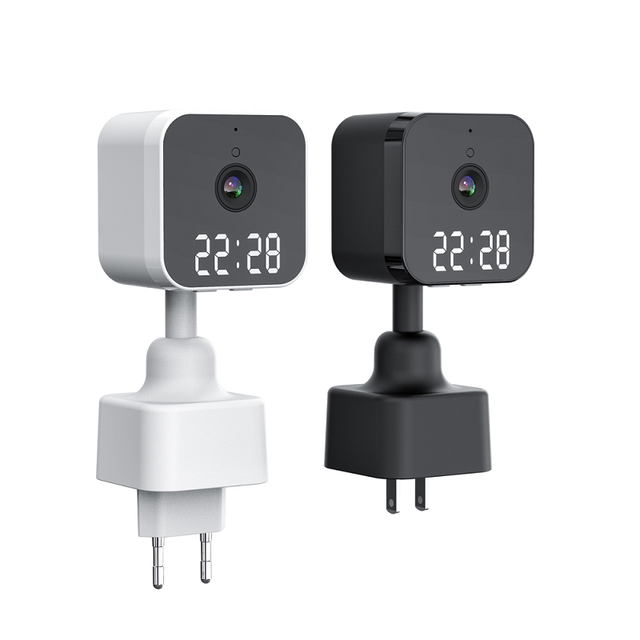 2022 New Smart Surveillance Clock Wifi Camara 2 Way Audio IP Camera Night Vision WiFi V380 Mini Camera