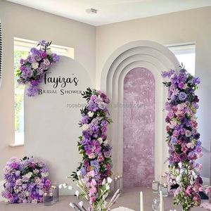 Wedding arch frame stand wall groovy arch fondale ripple arch stage background - Product Image 2