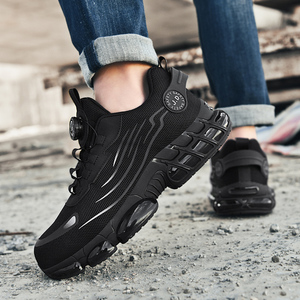 Chaussures de sécurité sportives à boucle rotative, anti-perforation, avec embout en acier, antichoc et tendance pour le travail industriel - Product Image 3
