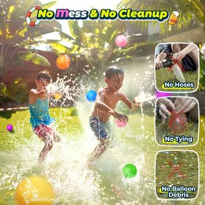 Ballons d'<span class=keywords><strong>eau</strong></span> réutilisables Offre Spéciale boules d'<span class=keywords><strong>eau</strong></span> à remplissage rapide jouets pour tout-petits bombe pour fête d'été piscine jouets de plage en plein air - Product Image 6