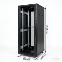 Armoire serveur sur pied de 19 pouces, 1,6 mètre, 1640*600*800, en acier laminé à froid SPCC, pour centre de données et réseau.