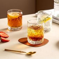 Ensemble de 6 verres en verre épais résistants à la chaleur de 300 ml, verres à boire transparents réutilisables pour le thé, le lait, le jus, la bière, lavables au lave-vaisselle