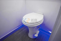 Salle de bain préfabriquée à 3 stations, salles de douche extérieures, salle de bain portable de camping, toilettes mobiles, remorque de toilettes de luxe avec DOT
