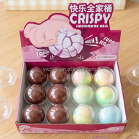 Boule de cire anti-stress super douce et satisfaite de son son de compression, en gros, faite à la main, croustillante, en forme de boule à pincer, saveurs menthe, chocolat noir et matcha