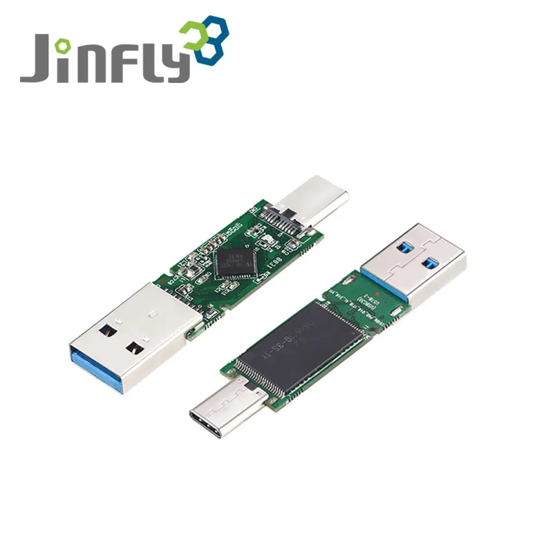JINFLY PCBA 제조 업체 도매 USB 플래시 드라이브 칩 32G/64G/128G/256G Type-C OTG 원래 4gb 8gb 16gb USB 플래시 칩