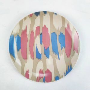 Assiettes en <span class=keywords><strong>porcelaine</strong></span> de 7/8/9 pouces Plaques d'impression colorées pleine fleur Assiette à dîner en céramique de luxe au beau design - Product Image 2