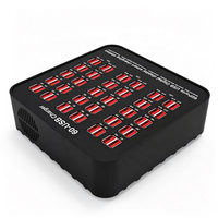 Station de charge USB de bureau de qualité industrielle 300W 5V 60A 60 ports pour salle de classe, bureau, hôtel, plusieurs téléphones 2.4A pour chaque port