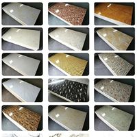 Lámina de PVC con Acabado Brillante UV, Paneles Decorativos de Pared de Lujo con Aspecto de Mármol, Hechos de Piedra y Plástico, Panel de Pared para Mampara de Ducha
