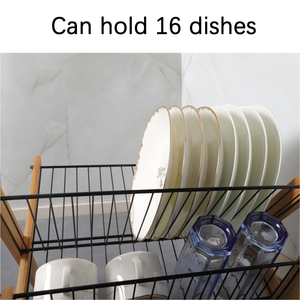 Kitchen Metal Japanese Bamboo Folding Tableware Bowl Pan Plate Cup Storage Drain Rack Holder <strong>Display</strong> Rest Stand - Product Image 5