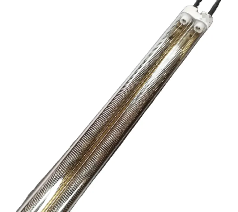Twin tube quartz infrared lamps infrared heater infrared emitter for glass bending machine