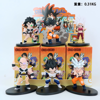 Cajas Sorpresa de Anime Dragon Ball con Son Goku y Vegeta, Caja Misteriosa de Figuras de Acción de PVC, Colección de Juguetes para Niños