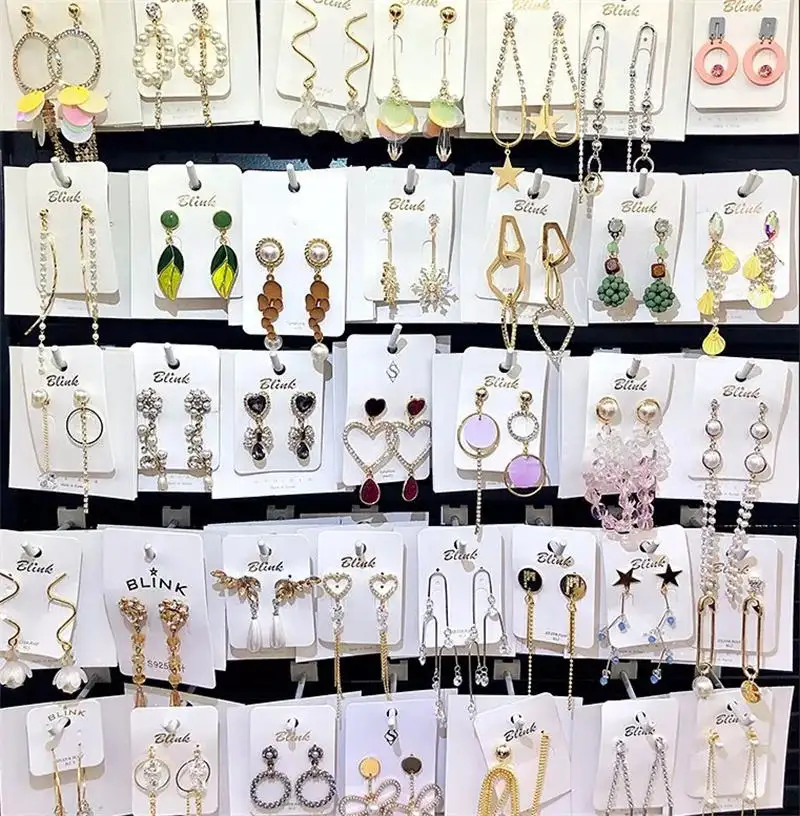 Harga pabrik murah anting menjuntai mode anting panjang wanita grosir anting campur banyak