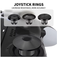 Accessoires de modification DIY 6-en-2 adaptés aux manettes PS5/SWITCH PRO/XBOX, capuchons de joystick en métal, tiges de pouce en métal DS5