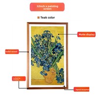 Écran de dessin électronique et cadre photo BOE 32 pouces couleur teck modèle 32P600 rapport d'affichage 16:9 pour cadeaux publicitaires