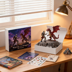Puzzle éducatif d'animaux en 3D pour l'entraînement de la dextérité des enfants - Jouet en papier à faire soi-même avec des options et des designs personnalisés - Product Image 2