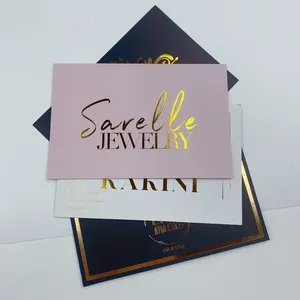 Custom Colorful Gold Foil Paper <b>Thank</b> <b>You</b> Cards with logo <b>Thank</b> <b>You</b> Business Card Printing - Product Image 1