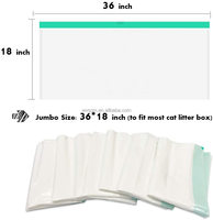 Doublure de litière pour chat grand sac d'emballage de poubelle à cordon Jumbo avec doublure pour litière pour chat sacs de merde en plastique poêles en plastique durables