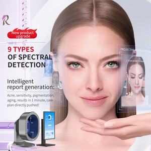 Detección facial Herew Diagnóstico facial Escáner Moji Tipo de teléfono Derma Scan Multi-Language Liquidación Venta Analizador de piel - Product Image 3