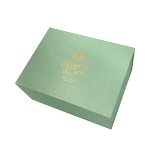 Personalized Custom Light Green Foldable Packing Gift Box For Shirt Garment - Product Image 5