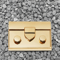 Poignée métallique durable personnalisée pour sac à main, quincaillerie décorative en alliage moulé sous pression pour boîte en bois, fermoirs torsadés pour sac à main