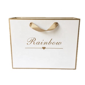 Petit sac cadeau de remerciement, en papier, avec Logo, pour magasin de bijoux, Boutique, imprimé personnalisé, 100 pièces - Product Image 1