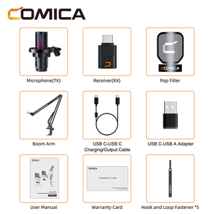 ไมโครโฟนไร้สาย COMICA EJoy Uni Pro(A) สำหรับเล่นเกมส์ พร้อมพอร์ต USB-C ความหน่วงต่ำกว่า 20ms ไฟ RGB สำหรับสตรีมมิ่ง บันทึกเสียง พอดแคสต์ Twitch YouTube - Product Image 3