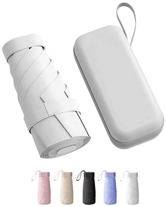 Chất lượng cao Hướng dẫn sử dụng nhanh chóng khô vải năm gấp ô Ergonomic xử lý tùy chỉnh logo Trọng lượng nhẹ thiết kế nhỏ gọn du lịch mưa - Product Image 1