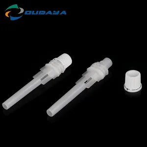 8.6mm plastic long tube spout with cap for juice packaging pouch