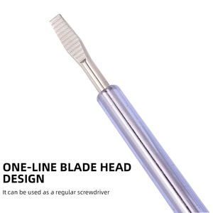 قلم اختبار كهربائي بتصميم رأس شفرة أحادي الخط ومقبض بلاستيكي عالي الشفافية بسعر تنافسي - Product Image 3