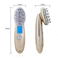 Peigne de massage électrique multifonctionnel pour le cuir chevelu, appareil de soin des cheveux à vibrations portatif pour la relaxation
