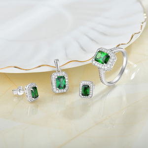 Tùy Chỉnh Mặt Dây Chuyền Rhodium Mạ Ruby Đá Quý 12 Tháng Birthstone Đồ Trang Sức Phụ Nữ 925 Sterling Bạc Zircon Dây Chuyền - Product Image 2