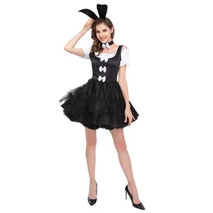 S-XL 섹시한 토끼 정장 역할 놀이 토끼 소녀 유니폼 섹시한 속옷 의상 할로윈 의상